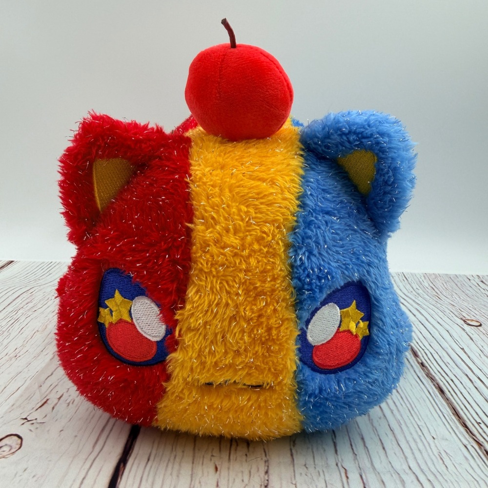 Aphmau MeeMeows‎ Mystery Plush Birthday Cat Red Yellow Blue Tinsel 11 Inch